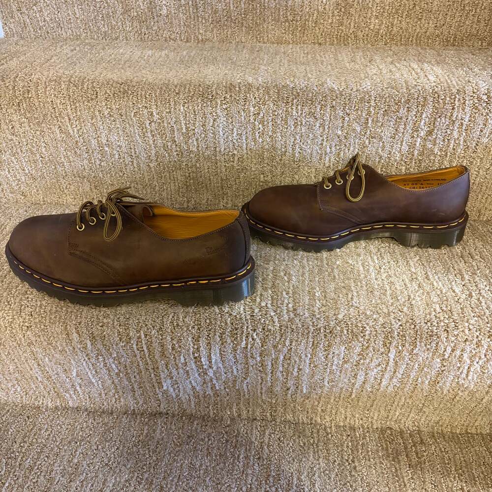 Dr. Doc Martens 1561 Brown Oxford Leather Crazy Horse Men's US 11.5 Shoes Derby